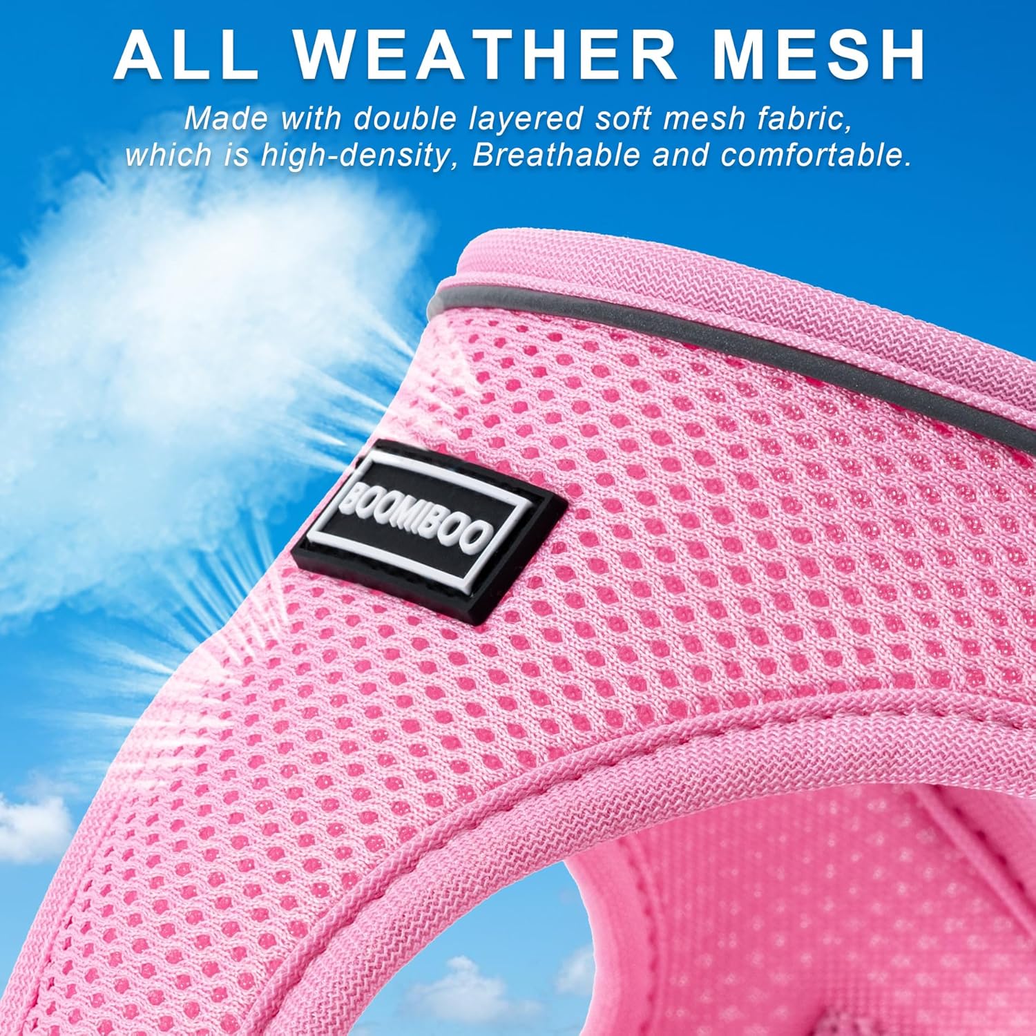 Breathable double-mesh comfort for pets